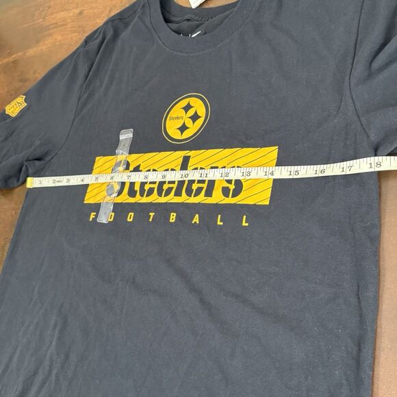 Pittsburg Steelers T-shirt Football Sportswear Black and Yellow Nike Dri-fit S - Picture 3 of 10
